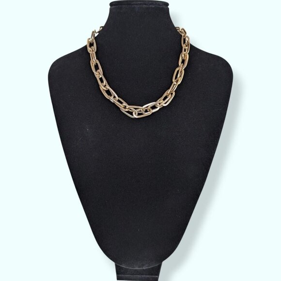 Jewelry - (2/$20) Metal Double Link Chain Necklace